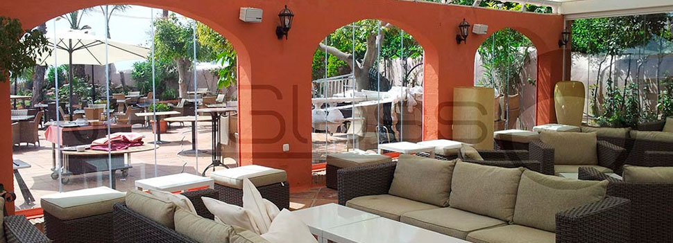 NeoGlass Cortinas de Cristal Proveedores Suministros Hostelería Málaga